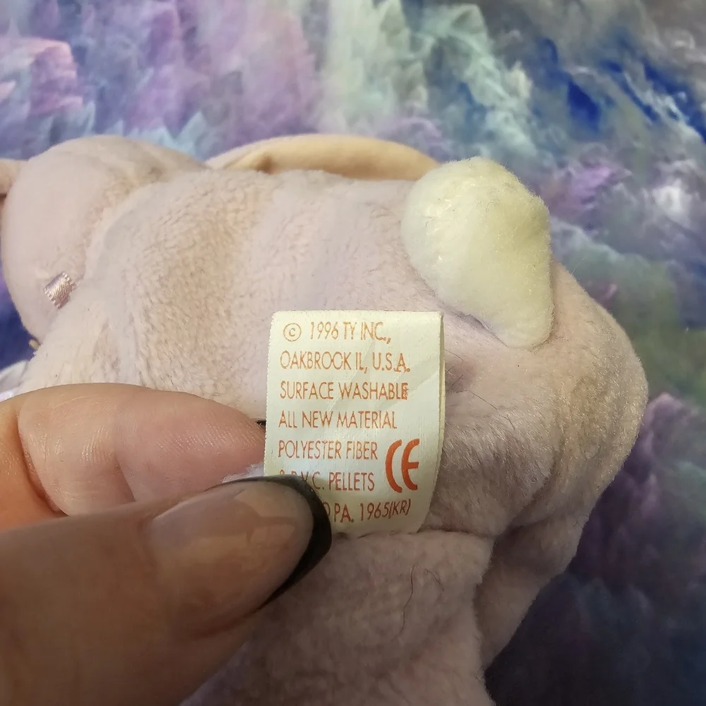 TY Beanie Baby Floppity‎ the Purple bunny